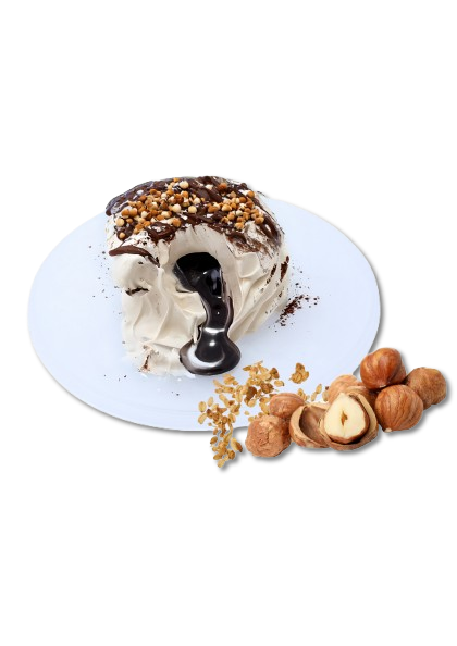 Cioccolato variegato con crema di cioccolato